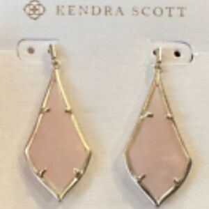 KENDRA SCOTT Olivia Rose Quartz 14K Gold-Plated Drop Earrings NWOT